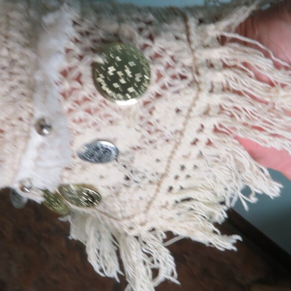 Southwestern Print Jacket Open Front Coat Caftan Sleeves Multi-Colors Size Large - Picture 3 of 9